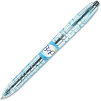 B2P Rollerball Pen - 0.7 mm (0.03") Pen Point - Retractable - Black Ink - Gel-based - Translucent Plastic Barrel - 1 Each