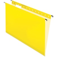 Pendaflex SureHook 6153CYLW Legal Recycled Hanging Folder - 8 1/2" (215.90 mm) x 14" (355.60 mm) - Yellow - 10% Recycled - 20 / Box