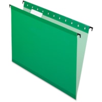 Pendaflex SureHook 6153CBGR Legal Recycled Hanging Folder - 8 1/2" (215.90 mm) x 14" (355.60 mm) - Bright Green - 10% Recycled - 20 / Box