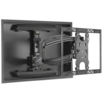 Chief Thinstall Medium 25" Extension Dual Monitor Arm Wall Mount - For Displays 42-75" - Black - Chief Thinstall Large 25" Extension Dual Arm Display Mount - For Displays 42-75" - Black