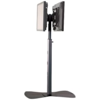 Chief MF26000S Medium Flat Panel Dual Display Floor Stand - Up to 55" Screen Support - 113.40 kg Load Capacity - Flat Panel Display Type Supported - DepthFloor Stand - Silver