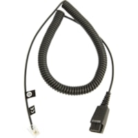 Câble téléphonique 8800-01-01 6,6 pi (2 m) Jabra - 6,6 pi (2 m) Câble téléphonique pour Téléphone - Rallonge - Noir