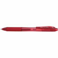 Stylo gel EnerGel-X BLN105B EnerGel - 0,5 mm (0,02 po) Fin Pointe Pointe de stylo - Rechargeable - Rétractable - Ink Rouge - A base de gel - Barrel Rouge - 1 Emballage