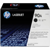 HP 90A (CE390A) Original Standard Yield Laser Toner Cartridge - Single Pack - Black - 1 Each - 10000 Pages