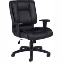 Fauteuil direction Ashmont MVL2781 - Siège réglable - 16po à 20po Haut Offices To Go - Seat Color Noir - Cuir Seat Material - 5 branches Base