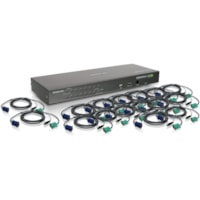 IOGEAR GCS1716KITU KVM Switch - 16 Computer(s) - QXGA - 2048 x 1536 - 1U - Rack-mountable