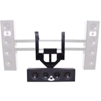 Chief PACCC2 Mounting Bracket for Speaker - Black - Height Adjustable - 46" (1168.40 mm) to 65" (1651 mm) Screen Support - 35 lb (15875.73 g) Load Capacity