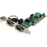 StarTech.com Adaptateur série - Double profil Carte enfichable - 161050 UART - Universal PCI - PC - 2 x Nombre de ports série externes - 1