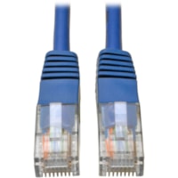 Tripp Lite by Eaton N002-020-BL Cat5e Cable - 20 ft (6.10 m) Category 5e Network Cable - First End: 1 x RJ-45 Network - Male - Second End: 1 x RJ-45 Network - Male - Blue