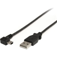 StarTech.com 3 ft Mini USB Cable - A to Right Angle Mini B - Connect your Mini USB devices, with the cable out of the way - 3ft Mini USB Cable - 3 ft A to Mini B Cable - 3' USB 2.0 Mini USB Cable - USB to Mini USB Cable - Mini USB Cord - Right Angle Mini USB Cable - A to Right Angle Mini B - M/M