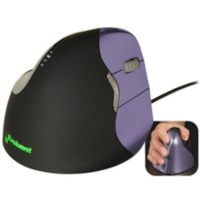 Evoluent VerticalMouse 4 Small Mouse - Optical - Cable - USB 2.0 - 2600 dpi - Scroll Wheel - 6 Button(s) - 6 Programmable Button(s) - Right-handed - 1