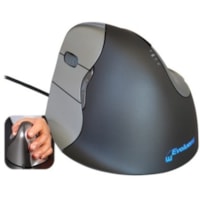 Evoluent VerticalMouse 4 Left Mouse - Optical - Cable - USB 2.0 - 2600 dpi - Scroll Wheel - 6 Button(s) - 6 Programmable Button(s) - Left-handed - 1