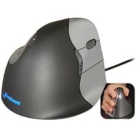 Evoluent VerticalMouse 4 Right Mouse - Optical - Cable - USB 2.0 - 2600 dpi - Scroll Wheel - 6 Button(s) - 6 Programmable Button(s) - Right-handed - 1