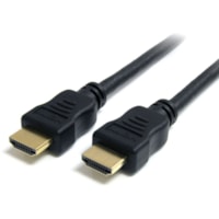 StarTech.com 15ft HDMI Cable, 4K High Speed HDMI Cable with Ethernet, 4K 30Hz UHD HDMI Cord M/M, 4K HDMI 1.4 Video/Display Cable, Black - 15ft/4.6m HDMI 1.4 Cable with Ethernet supports 4K (3840x2160p 30Hz)/Full HD 1080p/10.2 Gbps bandwidth/8Ch Audio - Ultra HD/PVC jacket - 28AWG/gold-plated connect