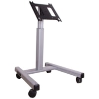 Chief Large Confidence Monitor Cart 3' to 4' (without interface) - Up to 71" (1803.40 mm) Screen Support - 200 lb (90718.47 g) Load Capacity - Flat Panel Display Type Supported - DepthFloor Stand - Silver