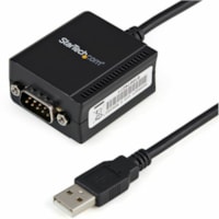 StarTech.com 6ft (1.8m) 1-Port FTDI USB to Serial RS232 Adapter Cable with COM Retention, USB to RS232 Adapter - TAA - USB to serial RS232 adapter - FTDI chipset, making it highly customizable and compatible - Small form factor, serial RS232 converter is USB powered - COM port retention; Compatible 