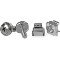StarTech.com - Nut CABSCREWM5 - Écrou à cage, Vis étagère - 0,47 po (12 mm) - Acier inoxydable - Argenté - 50 / emballage
