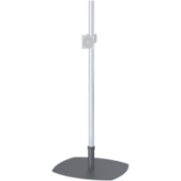 Premier Mounts Low-Profile Single Pole Floor Stand with VPM VESA Mount - 100 lb (45359.24 g) Weight Capacity0.3" (6.35 mm) Height - Black