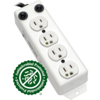 Tripp Lite by Eaton PS-410-HG-OEMCC 4-Outlets Power Strip - NEMA 5-15P - 4 x NEMA 5-15R - 10 ft (3.05 m) Cord - 15 A Current - 120 V AC Voltage