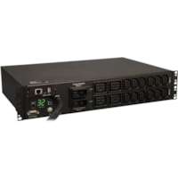 Tripp Lite by Eaton Metered PDUMNH32HV 16-Outlets 7.4kW PDU - 4 x IEC 60320 C19, 12 x IEC 60320 C13 - 230 V AC - 7.40 kW - Overload Protection - 2U - Horizontal - Rack-mountable 