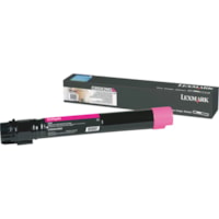 Cartouche toner C950X2MG D'origine Long durée Rendement Laser - Magenta - 1 chaque Lexmark - Laser - Rendement Long durée - 1 Unité