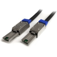 StarTech.com 1m External Mini SAS Cable - Serial Attached SCSI SFF-8088 to SFF-8088 - A High Performance External SAS Cable Designed for Connecting SAS Controllers and Hard Drives - 1m sff 8088 cable - 1m sff 8088 to sff 8088 cable - 1m external sas cable - 1m external serial attached scsi cable - 1