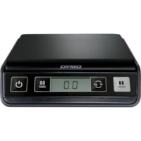 Dymo Pelouze Digital Postal Scale - 5 lb (2267.96 g) / 4.85 lb (2200 g) Maximum Weight Capacity - Black, Silver