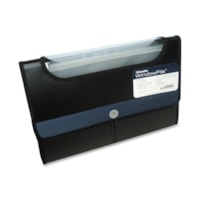 Winnable 202WF12 Letter Expanding File - 8 1/2" (215.90 mm) x 11" (279.40 mm) - 13 Pocket(s) - Poly - Blue, Black - 1 Each