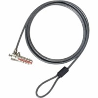 Câble de verrouillage DEFCON PA410S-1 Pour Ordinateur Portable Targus - 6,5 pi (1,98 m) (dia de 0,16 po (4,06 mm)) Cable - Sérialisé - 4-chiffres - Fermeture à combinaison - Noir - Acier galvanisé - Pour Ordinateur Portable