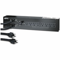 APC by Schneider Electric 8-Outlets 1.5kVA PDU - NEMA 5-15P - 8 x NEMA 5-15R - 120 V - 1.50 kW - 8 ft (2.44 m) Cord Length - 2U - Rack-mountable