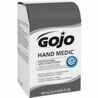 Gojo® Hand Medic Skin Conditioner Refill - 16.91 fl oz (500 mL) - Industrial - Fragrance-free, Silicone-free, Absorbs Quickly, Non-greasy - 6 / Pack