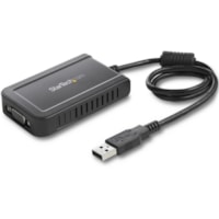 StarTech.com USB 2.0 to VGA Adapter, USB to VGA Monitor Converter for Windows, 1080p (no support for macOS/ChromeOS/Linux) - TAA - Windows only; No support for macOS, ChromeOS or Linux - Works w/ Windows X86/X64/ARM platforms (Intel, AMD, Snapdragon X Copilot+ PC) - Connect your computer to a VGA mo