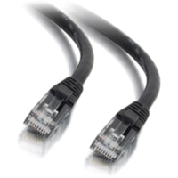 C2G 15ft Cat6 Unshielded Ethernet Cable - Cat 6 Network Patch Cable - Black - 15 ft (4.57 m) Category 6 Network Cable for Network Device - First End: 1 x RJ-45 Network - Male - Second End: 1 x RJ-45 Network - Male - Patch Cable - Gold Plated Connector - Black