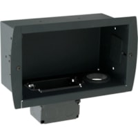 Premier Mounts GB-INWAVPB In-wall A/V and Power GearBox - 1-gang - Black - Metal