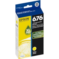 Epson DURABrite Ultra 676XL Original Inkjet Ink Cartridge - Yellow - 1 Each - 1200 Pages