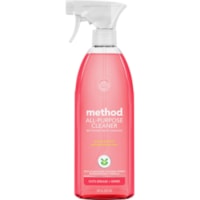 Method All-Purpose Cleaner - For General Purpose - 28 fl oz (0.9 quart) - Pink Grapefruit Scent - Non-toxic - Light Pink - 1 Each