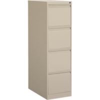 Global MVL25401 File Cabinet - 4-Drawer - 15.2" Width x 25" Depth x 52" Height - 4 x Drawer(s) for File - Letter - Vertical - Lockable - Nevada - Metal