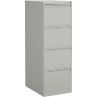 Global MVL25451 File Cabinet - 4-Drawer - 18.2" Width x 25" Depth x 52" Height - 4 x Drawer(s) for File - Legal - Vertical - Gray - Metal