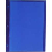 Winnable TC-02 Letter Report Cover - 8 1/2" x 10 63/64" - 80 Sheet Capacity - Poly - Blue