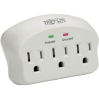 Tripp Lite by Eaton SK3-0 3-Outlets Surge Suppressor - 3 x NEMA 5-15R - 1.88 kVA - 660 J - 120 V AC Input - 120 V AC Output - 27 kA