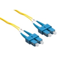 Câble réseau 16,4 pi Fibre Optique Axiom - 16,4 pi Fibre Optique Câble réseau pour Périphérique réseau - Jaune