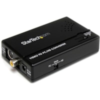 StarTech.com Composite and S-Video to VGA Video Scan Converter - Convert and Scale a Composite or S-Video Signal to Work with a VGA Display - video converter - composite to vga - s-video to vga - rca to vga - scan converter