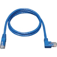 Tripp Lite by Eaton N204-003-BL-RA Cat6 Patch Cable - 3 ft (0.91 m) Category 6e Network Cable for Network Device - First End: 1 x RJ-45 Network - Male - Second End: 1 x RJ-45 Network - Male - Patch Cable - Blue