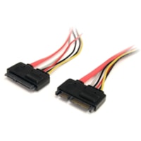 Câble de transfert de données 1 pi (0,30 m) SATA - 1 chaque StarTech.com - 1 pi (0,30 m) SATA Câble de transfert de données pour Disque dur, Carte mère, Fond - Rallonge - Rouge - 1 chaque