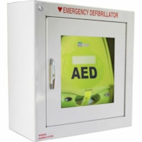 ZOLL AED Plus Standard Size Cabinet with Audible Alarm - White - Metal