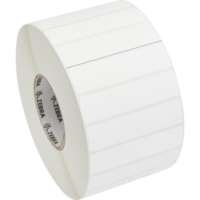 Zebra Label Paper 4 x 1in Thermal Transfer Zebra Z-Perform 2000T 3 in core - 4" Width x 1" Length - Permanent Adhesive - Thermal Transfer - White - Paper, Acrylic - 5470 / Roll - Perforated - 4 / Roll