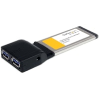 StarTech.com 2 Port ExpressCard SuperSpeed USB 3.0 Card Adapter with UASP Support - 5Gbps - Add 2 USB 3.0 ports to your Laptop through an ExpressCard slot - 2 Port ExpressCard SuperSpeed USB 3.0 Card Adapter with UASP Support - USB 3.0 Controller - USB 3.0 ExpressCard - USB 3.0 Adapter - Laptop Card