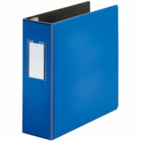 Cardinal Premier EasyOpen Locking Letter-Size (8 1/2" x 11") Slant D-Ring Binder - Letter - 8 1/2" x 11" Sheet Size - 1050 Sheet Capacity - 4" (101.60 mm) Ring - Fastener(s): 3 - Pocket(s): 4, Internal - Polypropylene, Fiber - Blue - Recycled - Heavy Duty, Wrinkle Resistant, Long Lasting, Durable, E