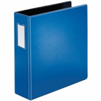 Cardinal EasyOpen Ring Binder - Letter - 8 1/2" x 11" Sheet Size - 880 Sheet Capacity - 3" (76.20 mm) Ring - Fastener(s): 3 x Slant D-Ring - Pocket(s): 4, Internal - Polypropylene, Board, Fiber - Blue - Recycled - Heavy Duty, Reusable, PVC-free, Durable, Wrinkle Resistant, Lockable, Locking Ring, No