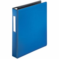 Cardinal EasyOpen Ring Binder - Letter - 8 1/2" x 11" Sheet Size - 565 Sheet Capacity - 1.50" (38.10 mm) Ring - Fastener(s): 3 x Slant D-Ring - Pocket(s): 4, Internal - Polypropylene, Board, Fiber - Blue - Recycled - Heavy Duty, Reusable, PVC-free, Durable, Wrinkle Resistant, Lockable, Locking Ring,